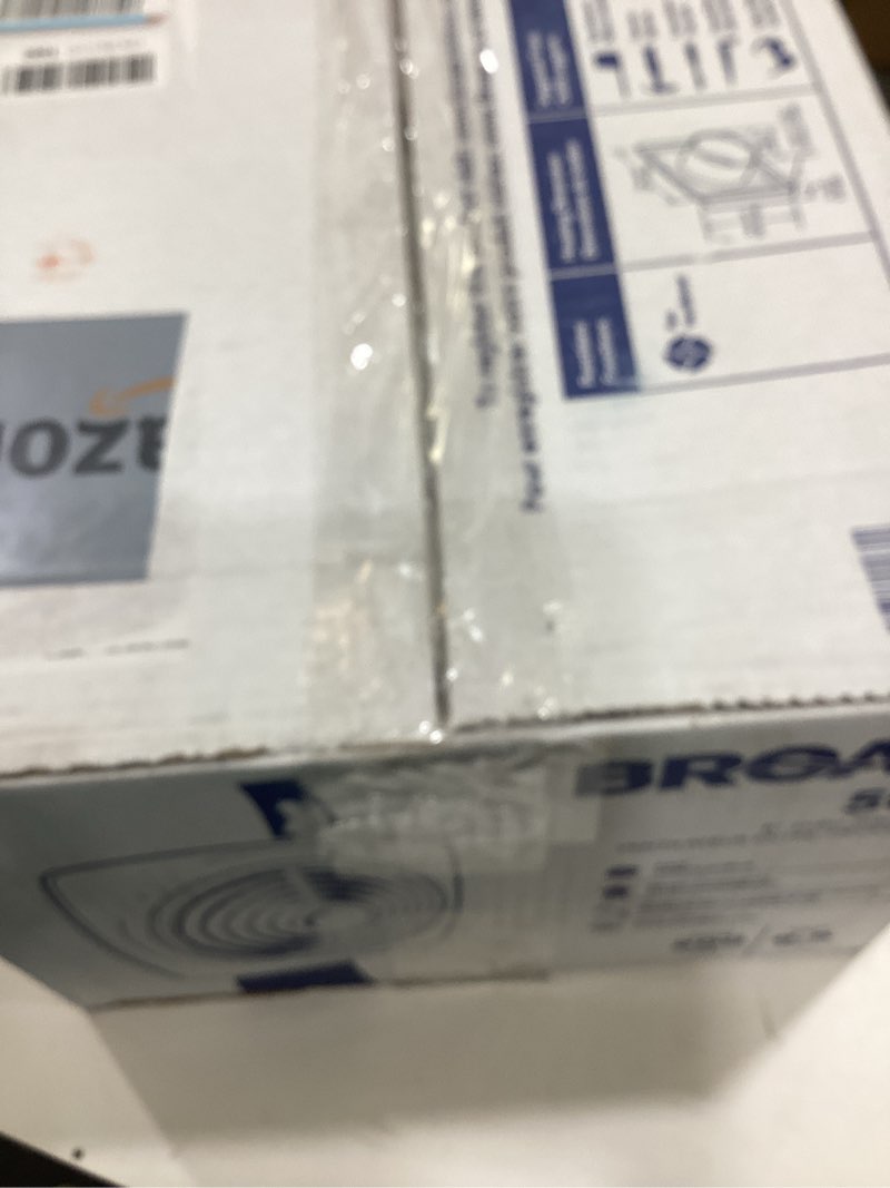 Condition photo showing As Is for Broan 509 8”thru-wall fan