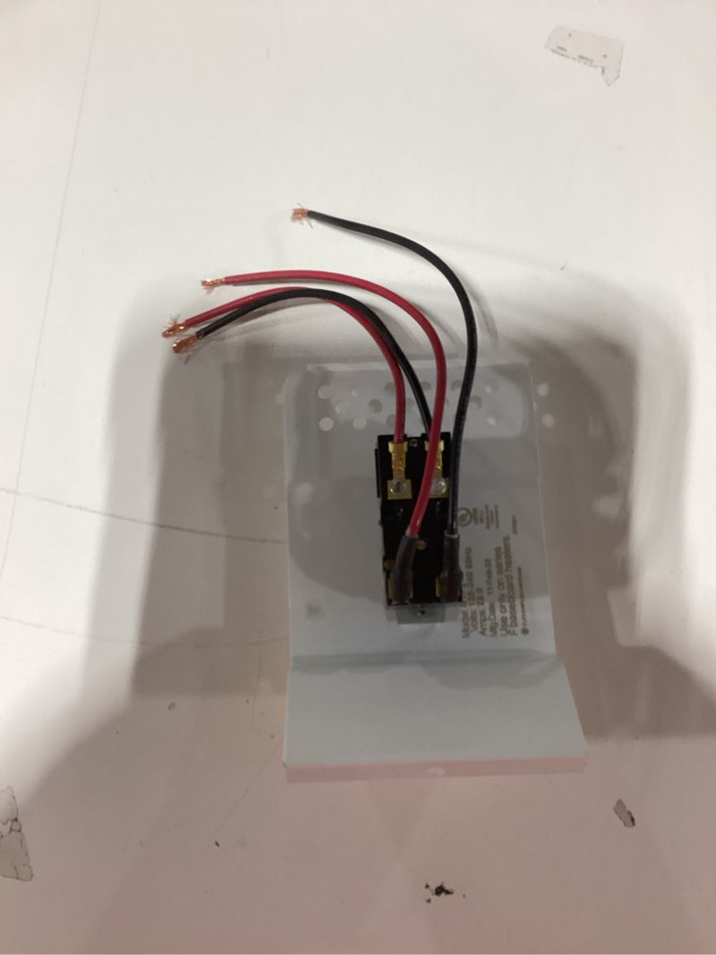 Condition photo showing As Is for cadet btf 240-volt mechanical non-programmable thermostat use with electric