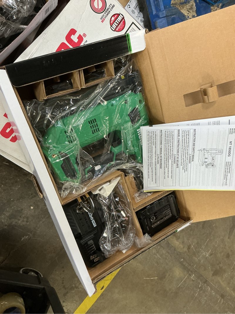 Condition photo showing New/Like New for Metabo HPT 18V MultiVolt Compact Cordless Brad Nailer Kit, 18 Gauge Nailer with Power Tool 2.0Ah Lithium Ion Battery, Drives 5/8" to 2" Brad Nails, 700 per Charge, NT1850DG NT1850DG Only