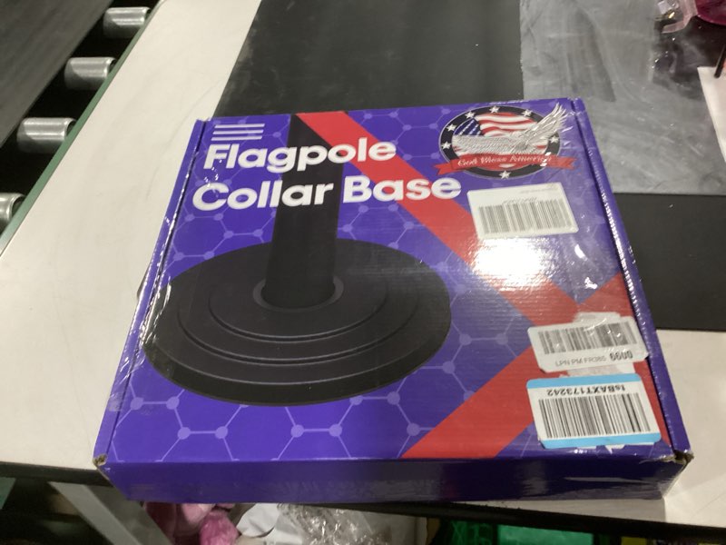 Condition photo showing New/Like New for iiope flagpole collar base with adjustable sleeves – scratch-resistant, precise fit, easy 3-step ins