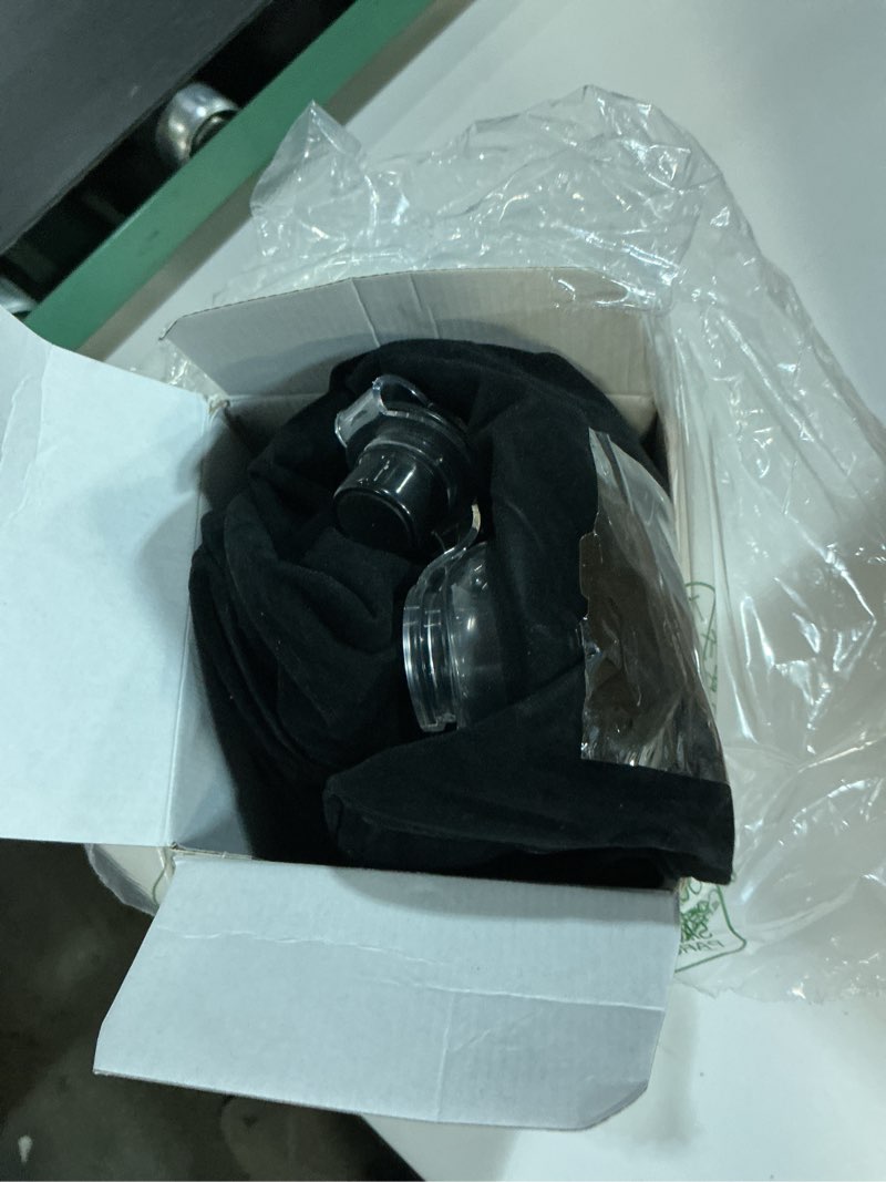 Condition photo showing As Is for sunany travel pillow, upgraded plane pillow for long flights, inflatable neck pillow used for airplanes,cars,buses,trains,office napping with eye mask,earplugs (black) black (head heart-shape&sloping base) medium