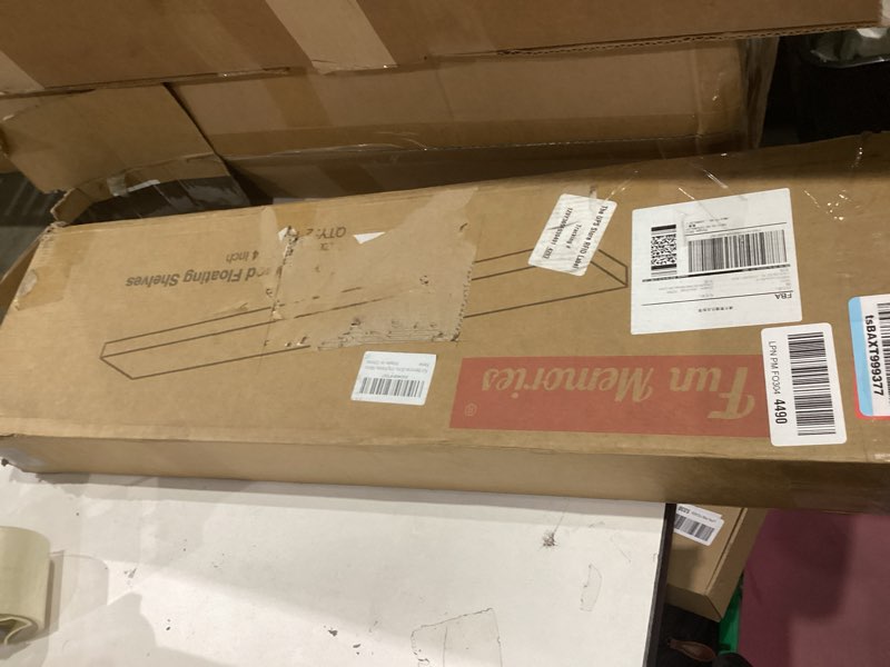 fun memories rustic floating shelves for home decor, 8 inch deep floating shelf, solid wood floating