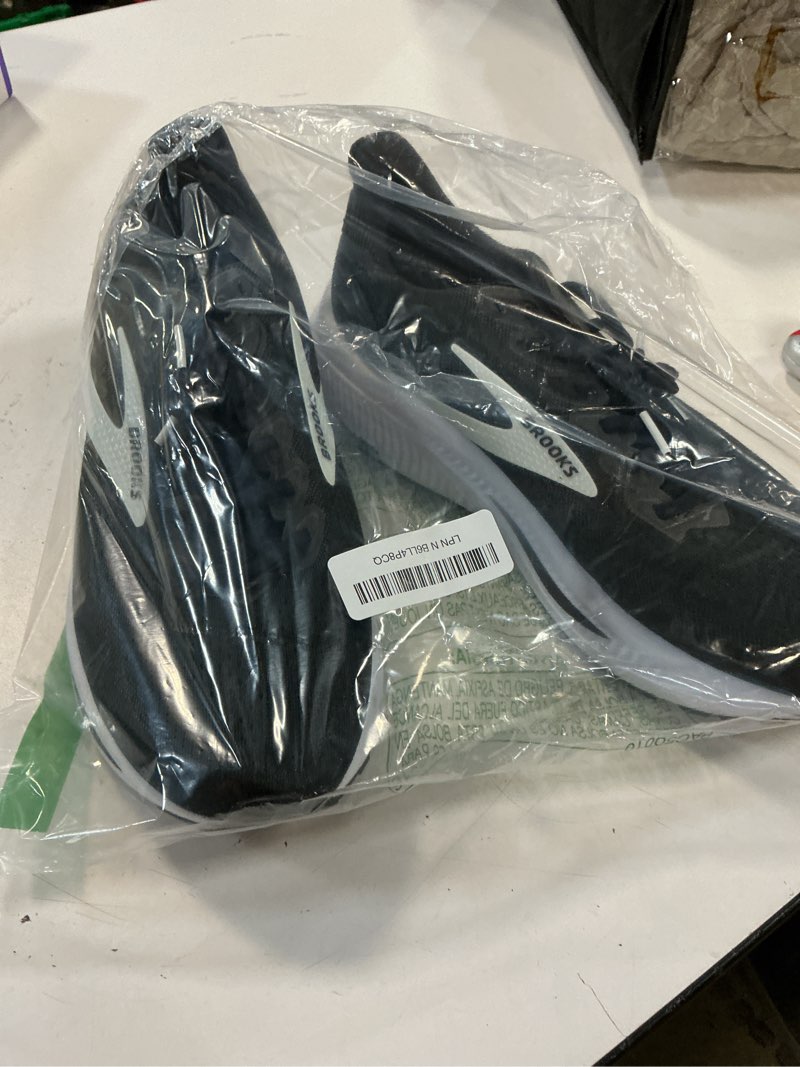 Condition photo showing Good Condition for brooks women’s ghost 17 neutral running shoe 10.5 wide black/grey/white