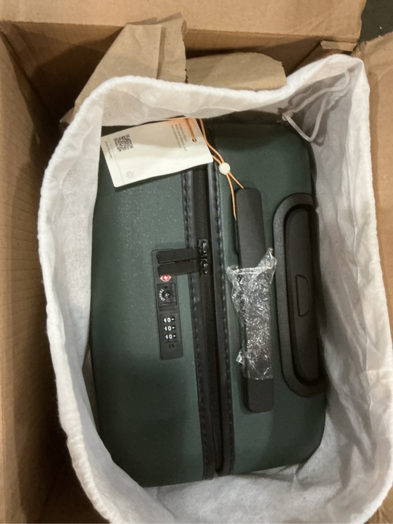 Condition photo showing New/Like New for Small Carry-On Suitcase, Dark Green