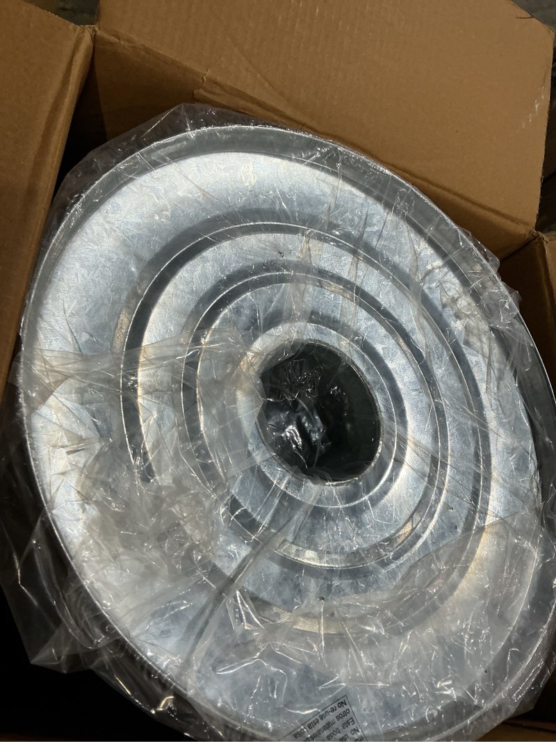 Condition photo showing Good Condition for evergreen incinerator burn barrel with lid | yard waste garden incinerator | galvanized steel burn cage incinerator for paper leaf paper trash wood backyard bonfire | outdoor use only