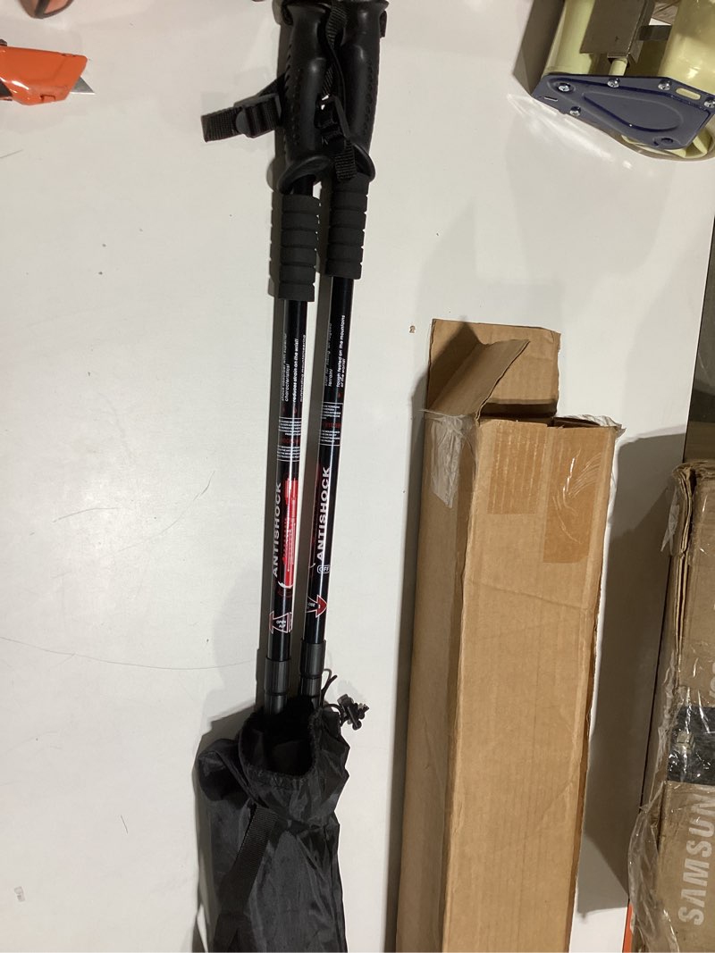 Aihoye Trekking Poles, Collapsible Lightweight Shock-Absorbent Hiking Walking Sticks Adjustable Alum