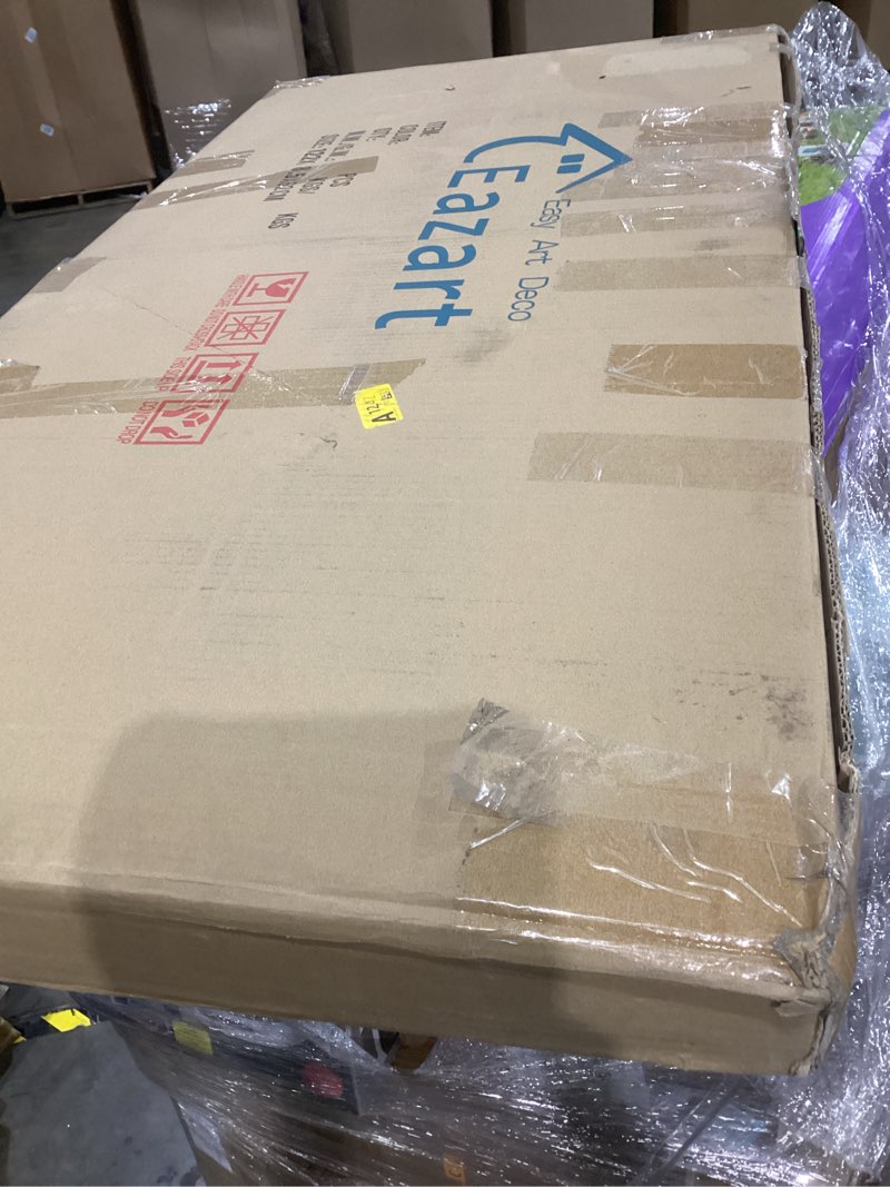 Condition photo showing As Is for Modern 3D Wall Panels - Faux Stone Look, Waterproof PU Wainscoting for Interior Wall Decor - 4 Pack, 47.24 x 23.62 inches, Limestone Deep Grey Color