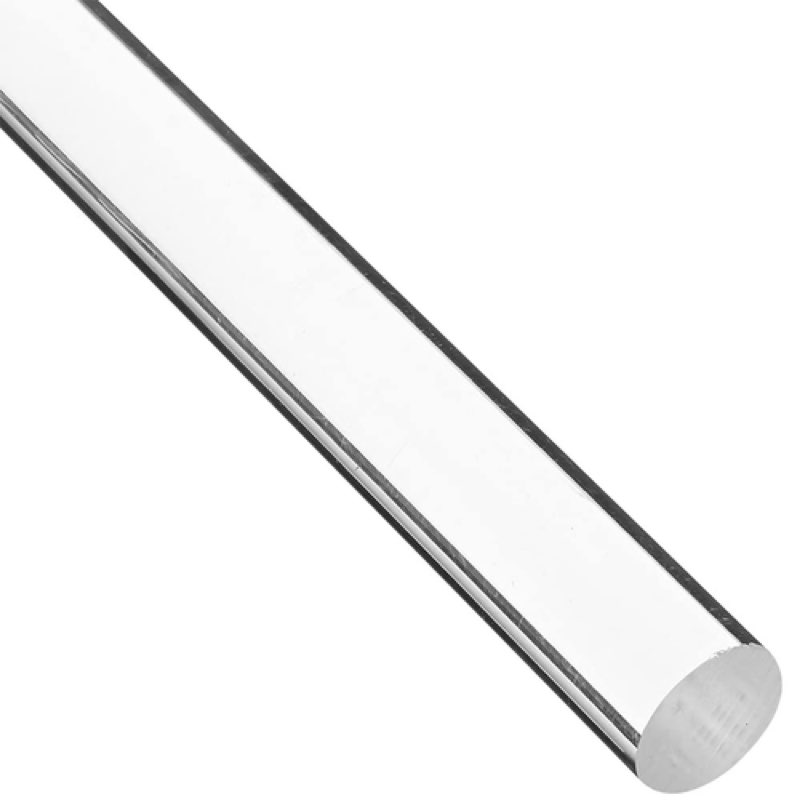 acrylic lucite dowel - 7/8”w x 24”l - for diy projects, crafts & more - durable & sturdy material - 22mm x 610mm - one rod - clear
