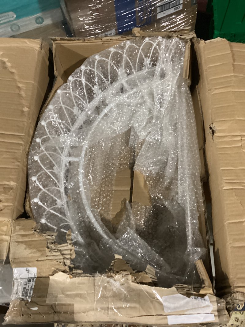 Condition photo showing Good Condition for Creative Co-Op Decorative Metal Curtain or Canopy Crown White