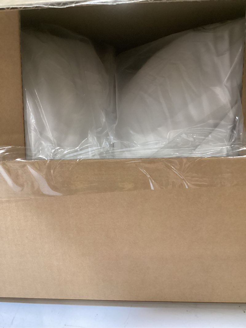 Condition photo showing As Is for flat ultra thin bed pillows standard/queen size pillow set of 2 extra soft down alternative for stomach back sleeping white white standard/queen(2 pack)