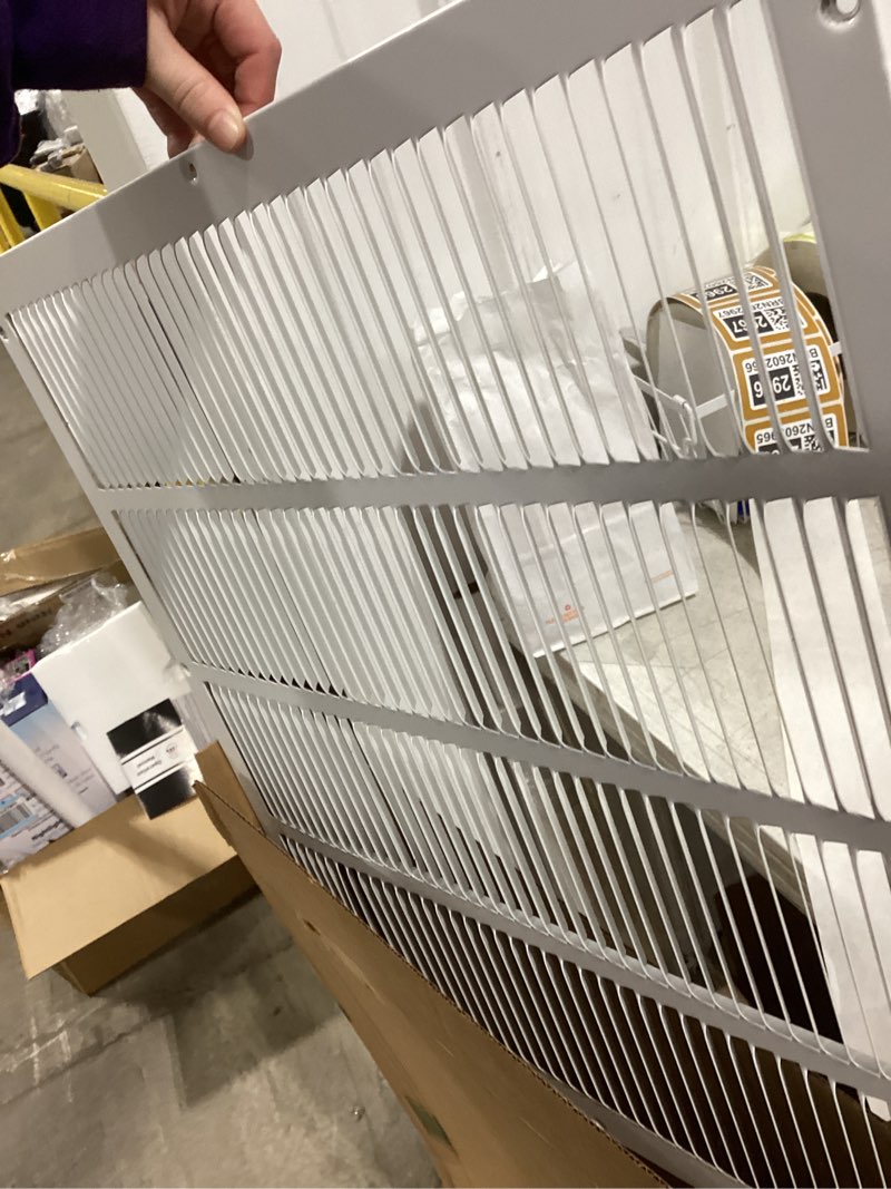 Condition photo showing Good Condition for 16"x16" duct opening return air grille,air return vent cover grill for sidewall and ceiling,solid steel ac vent cover hvac cold air intake grille without filter house,outer dimension:17.75wx17.75"h for 16''w×16''h-duct opening