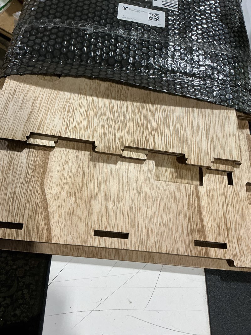 Condition photo showing Good Condition for hiimalex large sturdy bunny house with spacious balcony hidey detachable playhouse for rabbit hideout castle tower toys for indoor bunnies guinea pig hamster chinchilla gerbil walnut color