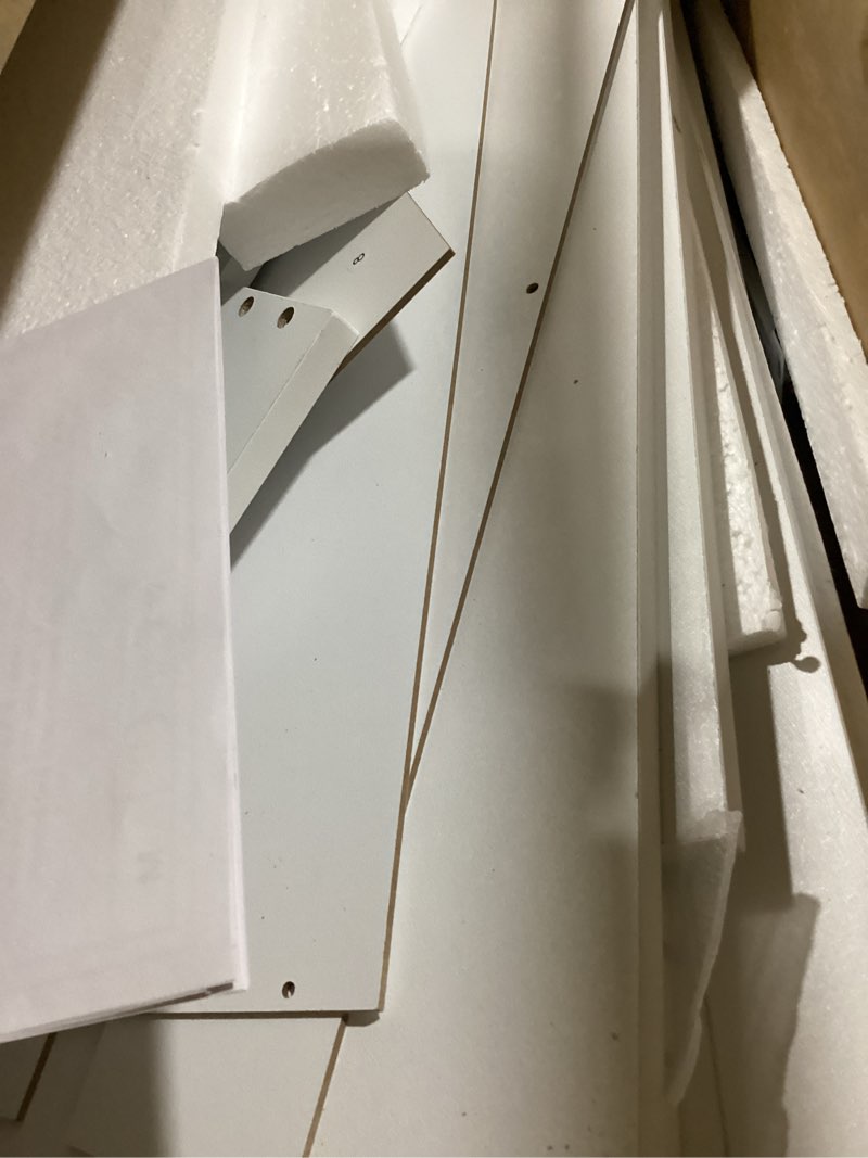 Condition photo showing New/Like New for teenfon pedestal sink storage cabinet with 2 doors and drawer, bathroom sink cabinet, under sink storage with u-shape cut-out, white