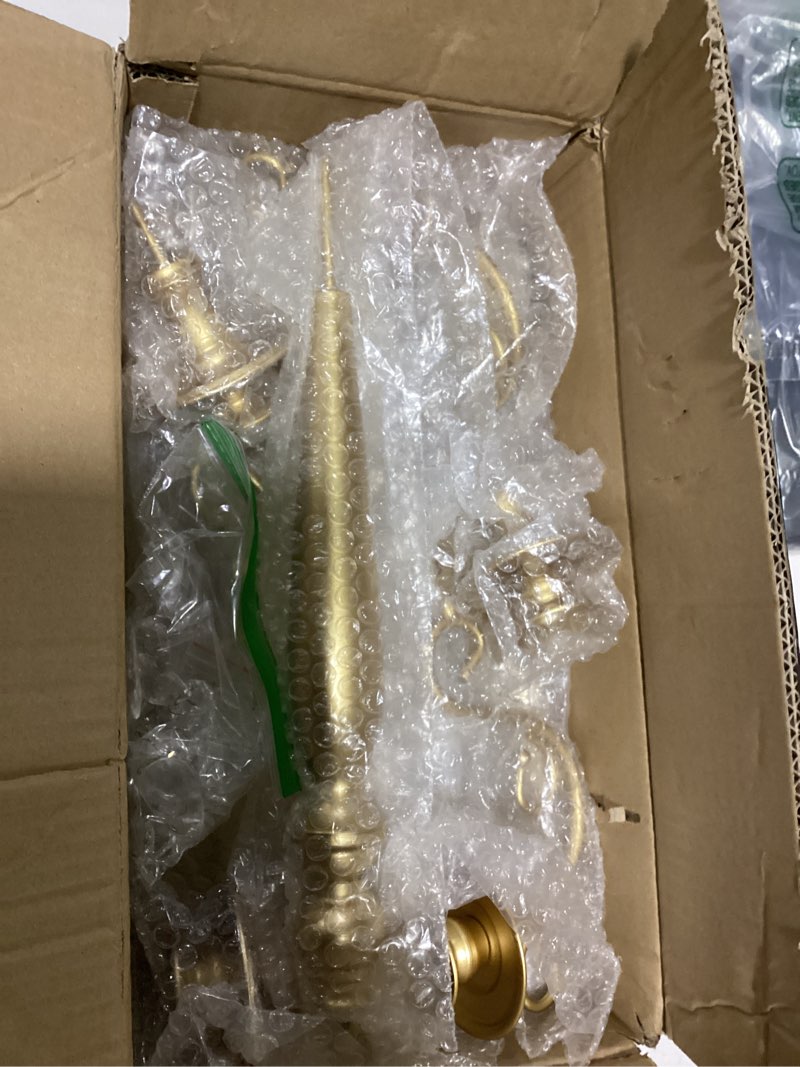 Condition photo showing Good Condition for Sziqiqi Wedding Candelabra Table Centerpiece: 5 Arm Candelabras for Candlesticks - Gold Candle Holder Set of 2 for Christmas Engagement Birthday Party Event 2 pcs Gold