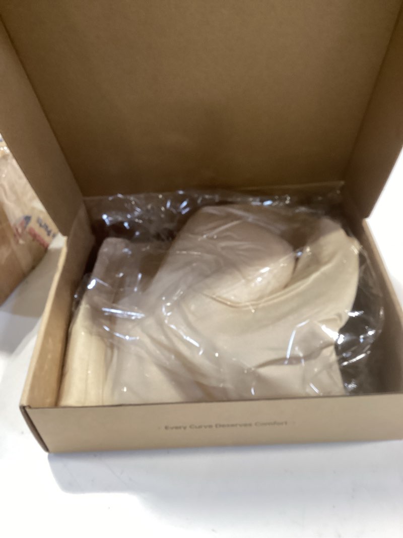 Condition photo showing Good Condition for hsia longline strapless bra for women, anti-slip support corset for large bust convertible bustier bandeau for big breasts satin beige 40ddd