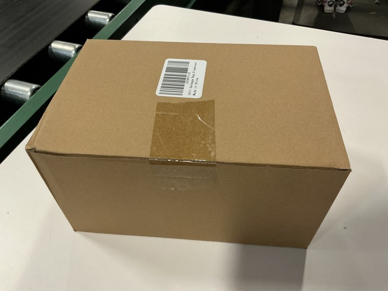 Condition photo showing New/Like New for Acrylic Trash Bag Dispenser,for 10/30/33 Gallon Garbage Bag,9.45 * 13.38 * 5.51 in,2 in 1 Extra Large Organizer for Garbage Bag, Bathroom Amenities Storage Holder with Lid