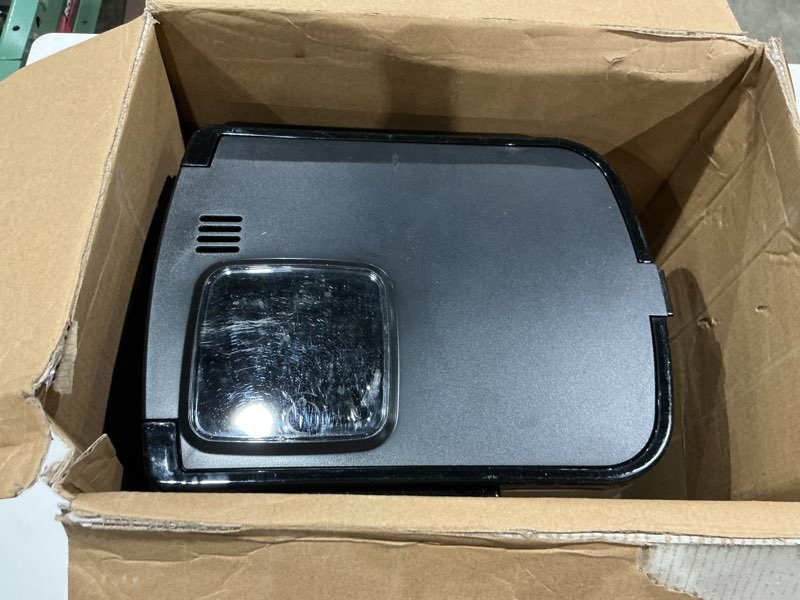 Condition photo showing As Is for cuisinart automatic grind & brew 12-cup coffee maker with blade grinder, programmable coffee machine glass carafe with 1-4 cup setting, brew pause, grind-off option, dgb-400nas, black/stainless steel 12-cup glass automatic grind & brew black/stainless