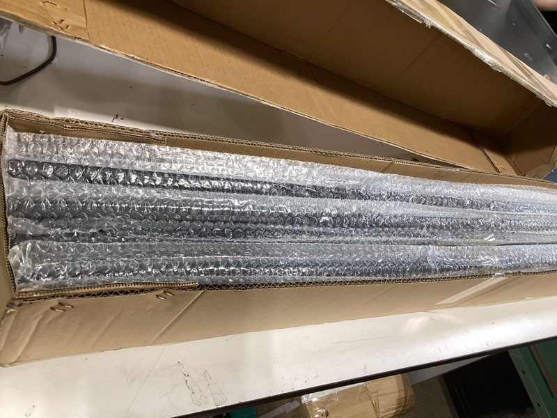 Condition photo showing Good Condition for 16-pack wrought iron balusters for staircase, hollow single basket with double twist 1/2" square metal balusters with 32pcs baluster swivel shoes 16 pack baluster