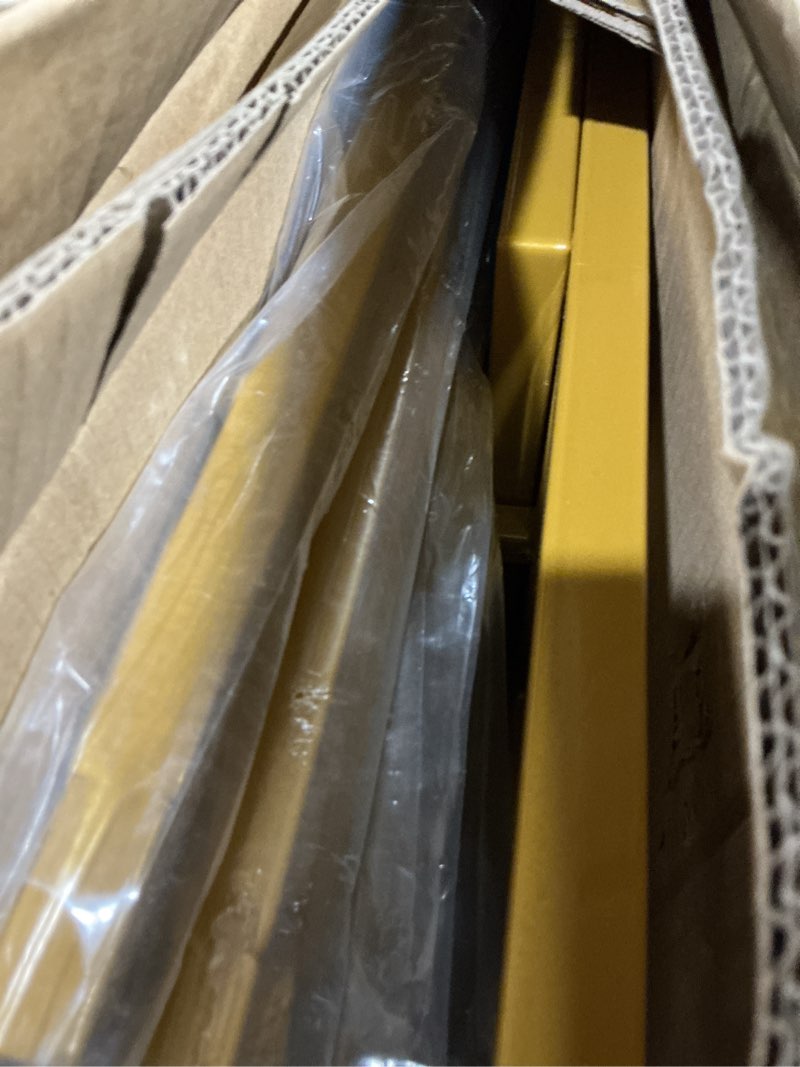 Condition photo showing As Is for 10x20ft backdrop stand heavy duty pipe and drape backdrop stand for parties, adjustable pipe kit curtain frame stand for photography background support,wedding arch metal frame (gold)