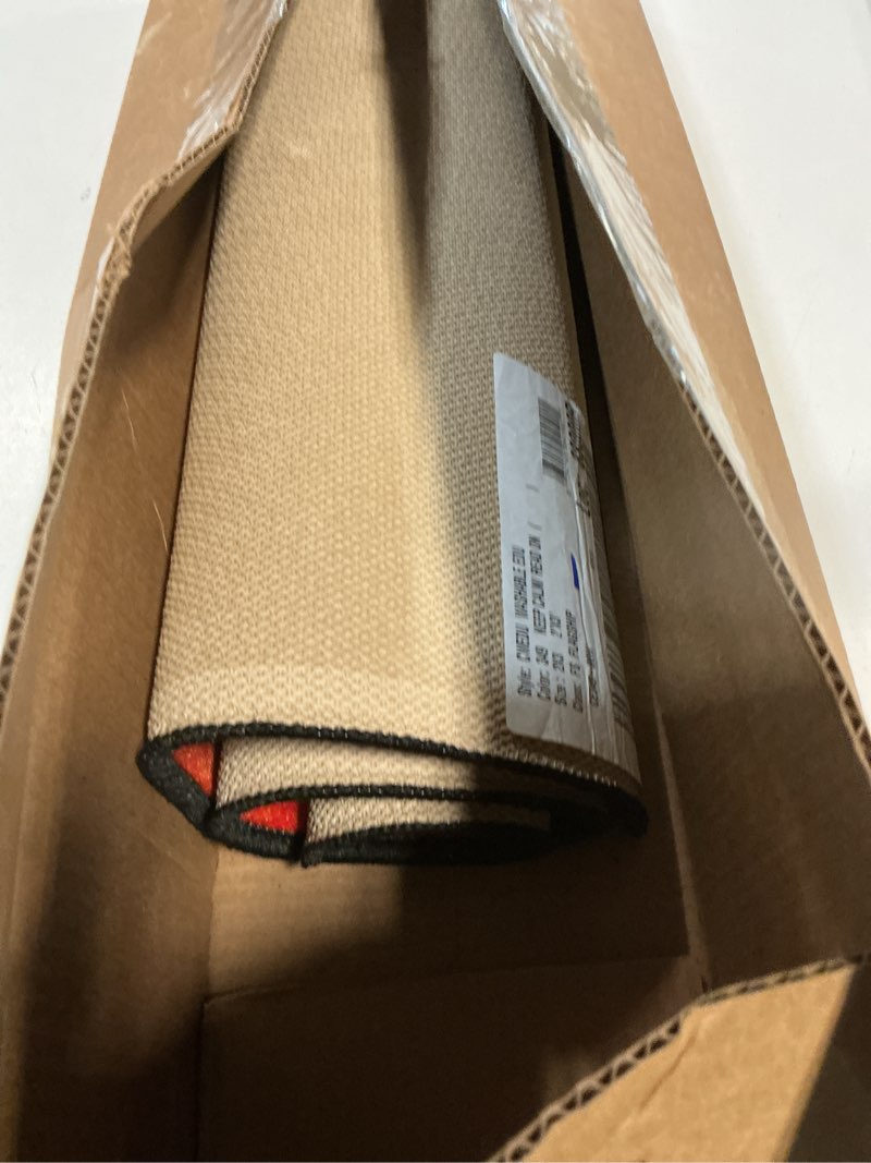 Condition photo showing As Is for Flagship Carpets - Keep Calm & Read On Area Rug for Children's Classroom, Kid's Bedroom, Teacher's Space and at Home Family Living or Play Room, 2' x 3', Red&Blue