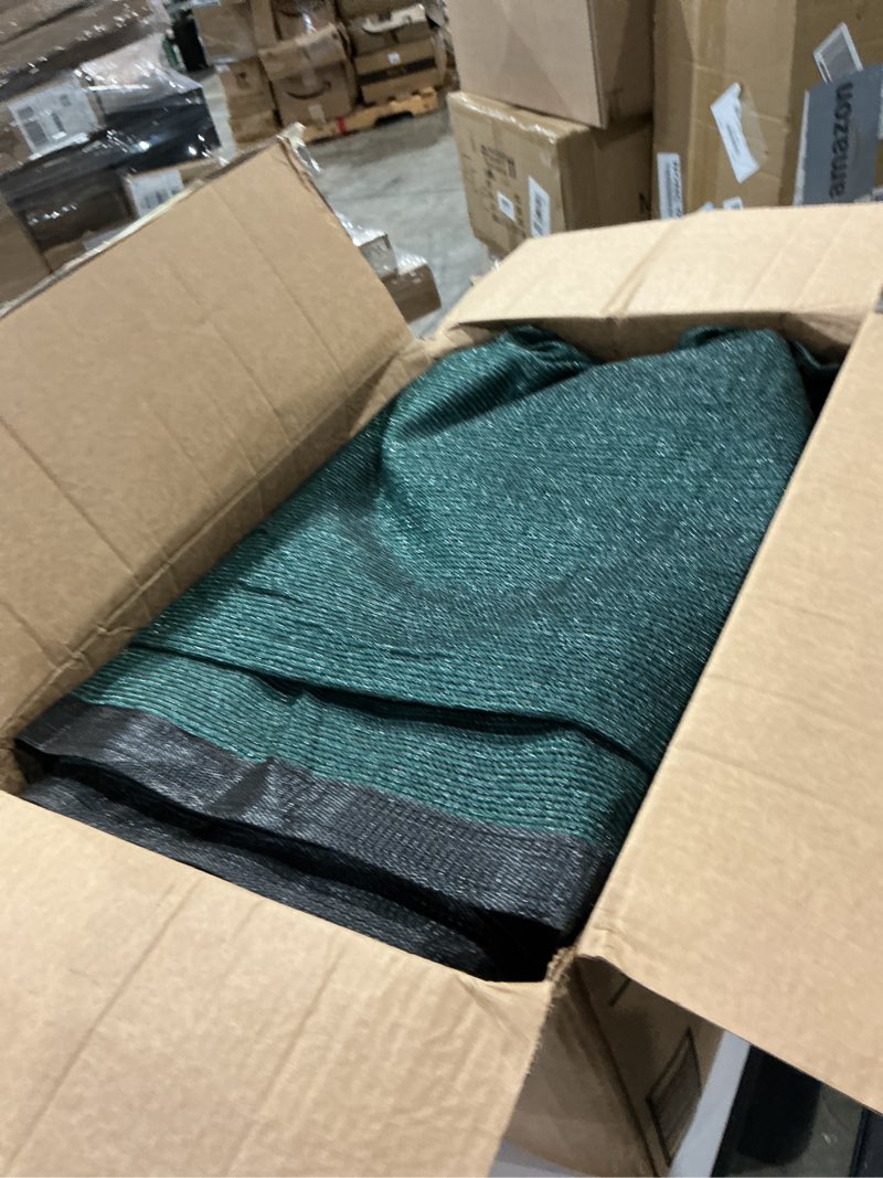 Condition photo showing Good Condition for similar to 90% blackish green shade cloth, 10x20ft resistant garden sun shade net, durable mesh shade tarp with reinforced grommets for greenhouse, plant, chicken coop, pergola, swimming, canopy?patio?garden 10ft*20ft