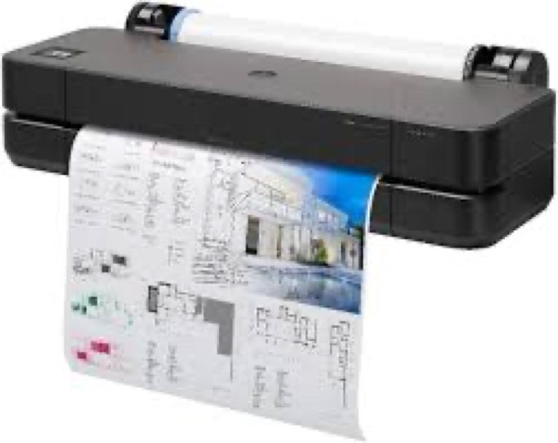 HP DesignJet T210 Large Format 24-inch Plotter Printer, with Modern Compact Design (8AG32D) - New Mo