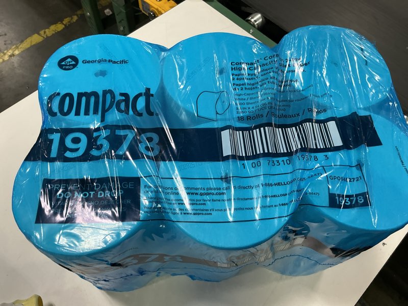 Condition photo showing Good Condition for Compact® Coreless Toilet Paper, 2-Ply, 1500 Sheets, 18 Rolls (19378)