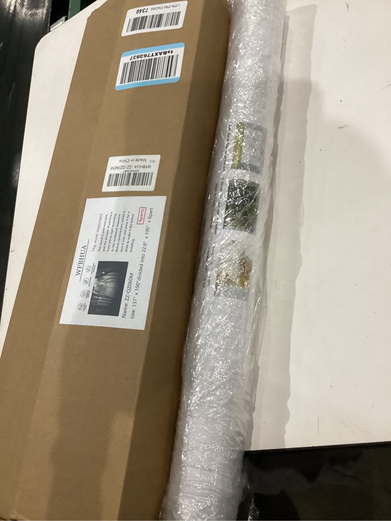 Condition photo showing New/Like New for item similar)))))enchanted misty dark forest wallpaper, black forest jungle tree mural for bedroom, forest mural for living room, large wall mural - 137\"x100\" divided into 22.28x100x 6 part non-peeling