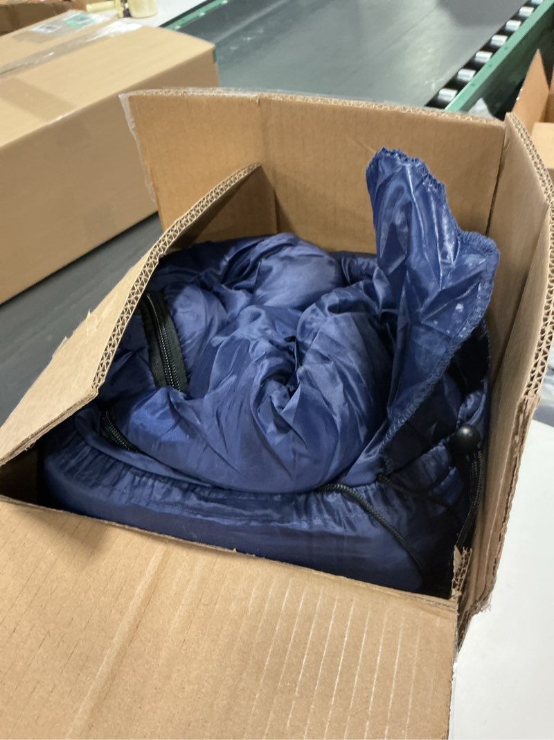 Condition photo showing Good Condition for Coleman Brazos 20/30°F Adult Cool-Weather Sleeping Bag with No-Snag Zipper & Stuff Sack, Machine Washable, Great for Camping, Traveling, Guests, & More PFAS-Free 30°f