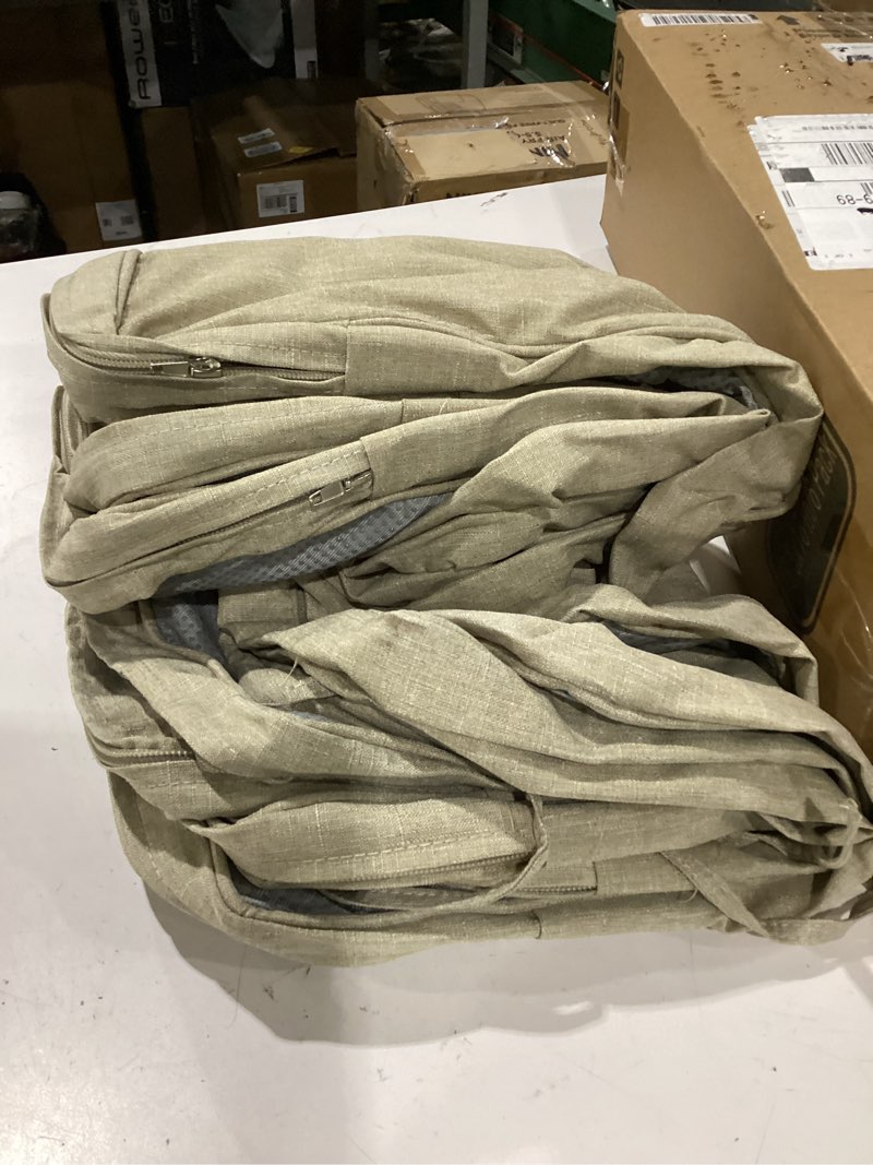 Condition photo showing Good Condition for outdoor chair cushions, water-resistant & fade-resistant, patio furniture seat replacement chair pads with ties zipper, removable cover, non-slip bottom, set of 6, 18.5 x 16 inch, natural natural 18.5" x 16" 6 pack