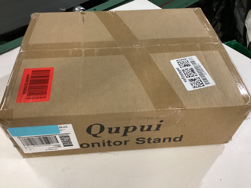 Condition photo showing New/Like New for Dual Monitor Stand Riser with Phone Tablet Holder, 35.8in Large Monitor Stand for Desk, Computer Monitor Stand for 2 Monitors, Desk Shelf for Top of Desk, Desktop Organizer for Laptop, Printer, TV 35.7" Pink