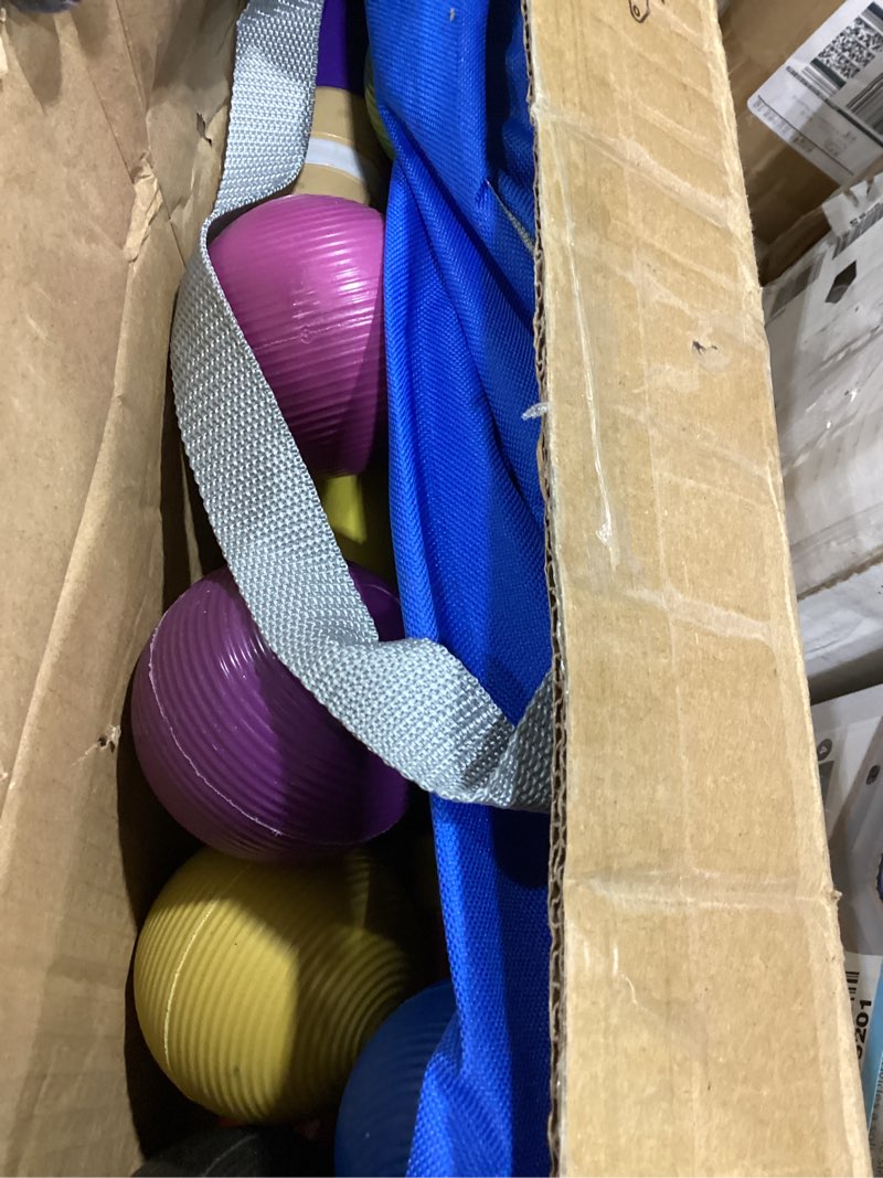 Condition photo showing Good Condition for speedarmis 8 players croquet set with 32in regulation | 28in standard size rubber wood mallets, colored pe ball, wickets, 21in end stakes - lawn backyard game kit for teens/adults/family burlywood