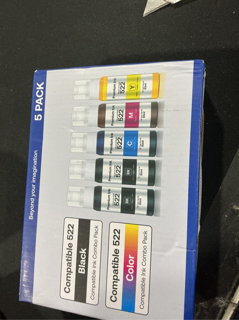Condition photo showing Good Condition for CEEBOO 522 High Capacity (5 Bottles) Refill Ink Bottle Replacement for Epson Compatible 522 Ink Refi