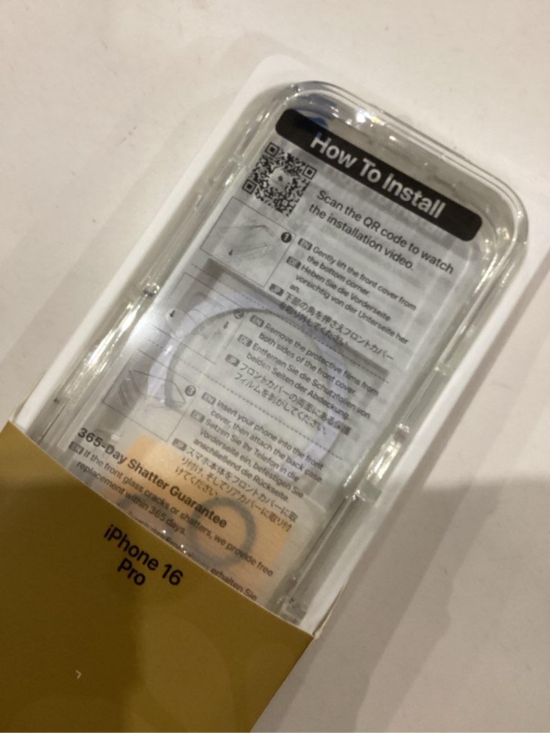 Condition photo showing Good Condition for Miracase Magnetic for iPhone 16 Pro Case Full-Body Phone with Built-in Glass Screen Protector, [Compatible with MagSafe] Military Drop Proof 16 Pro Cover Bumper 6.3 inch, Clear iPhone 16 Pro Magnetic Clear