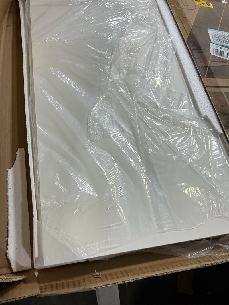 Condition photo showing New/Like New for Art3d 12-Pack Smooth Drop Ceiling Tile 2ft x 2ft - Fire-Rated, Waterproof, Reusable - Premium PVC, No Sag and Breakage - Cover 48 Sq. Ft, White 24*24 Square White 12