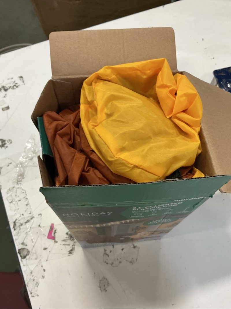 Condition photo showing Good Condition for Christmas Yellow Lab Puppy Dog with Santa Hat 3.5 Foot Christmas Inflatable LED Holiday Outdoor Lighted Yard Blow-Up Decoration 2025 - Includes Bonus Repair Patch