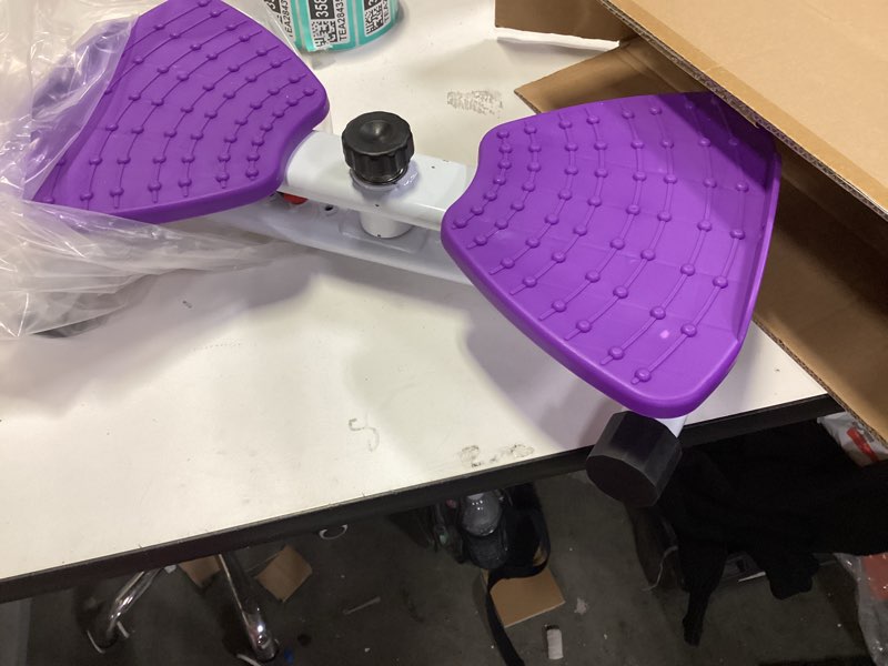 Condition photo showing As Is for Waist Twisting Machine Exercise, Ab Twisting Board for Exercise, Adjustable Waist Twisting Board Exercise Machine with 300 lbs Weight Capacity Purple