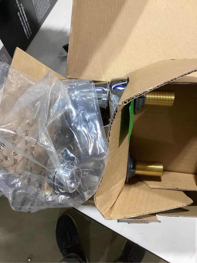 Condition photo showing Good Condition for project source polished chrome 4-in centerset 2-handle watersense low-arc residential handle