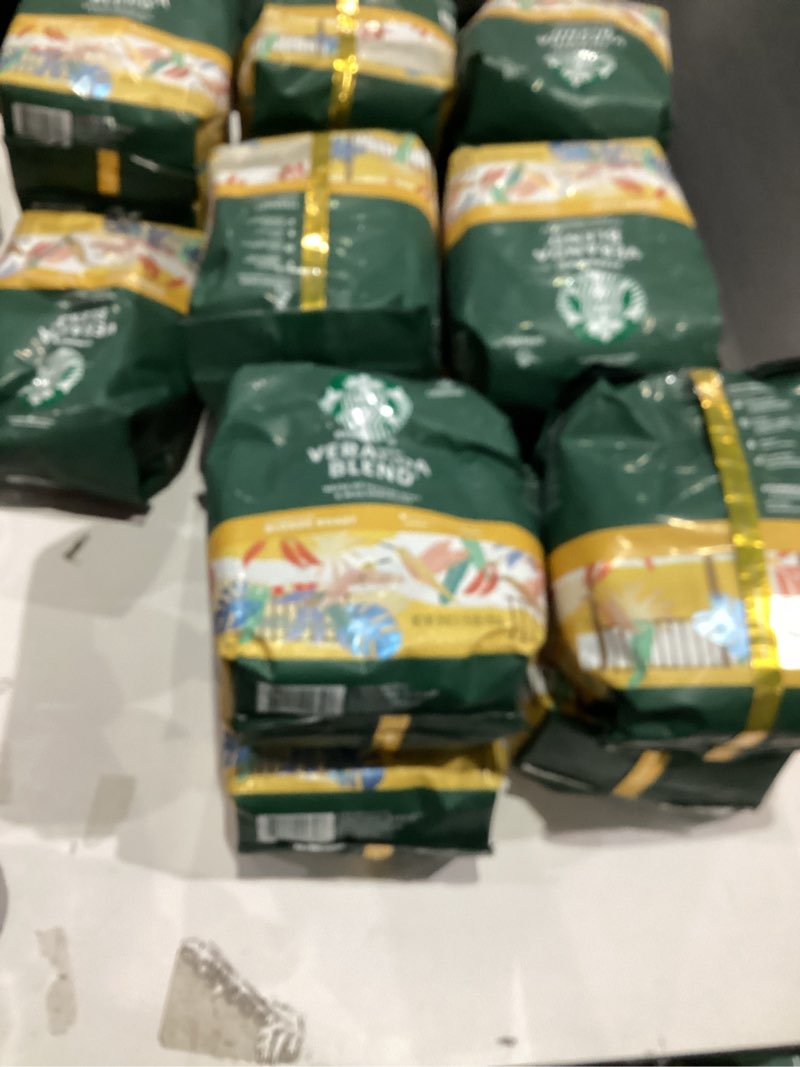 Condition photo showing New/Like New for Starbucks Ground Coffee, Starbucks Blonde Roast Coffee, Veranda Blend, 100% Arabica, 1 bag (28 oz) Veranda Blend 28 Ounce (Pack of 1)