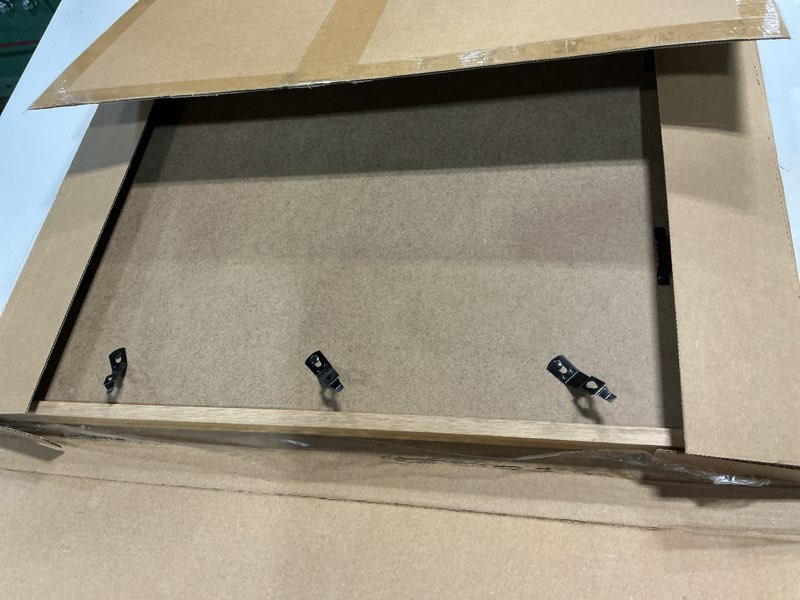 Condition photo showing New/Like New for Dreamland 9x12 Frame Solid Walnut Wood Picture Frames Matted to 6x8 Handcrafted Rounded Corner with HD Tempered Glass Tabletop or Wall Mount Display, 1 Pack USA-Sourced White Oak Wood 16x20-1P | Real Glass