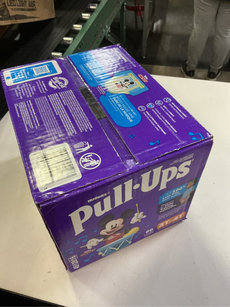 Condition photo showing New/Like New for Pull-Ups Boys' Potty Training Pants, Size 3T-4T Training Underwear (32-40 lbs), 66 Count