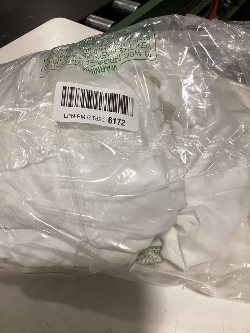 Condition photo showing As Is for allerease ultimate allergy protection and comfort zippered mattress protector queen, white
