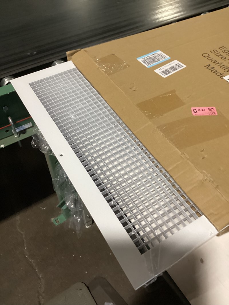 Condition photo showing Good Condition for Return Air Grille Fits 20'' x 20'' Duct Opening, Aluminum Eggcrate Return Grille Cover Rust Proof Vent Duct Cover Grille for Wall &Ceiling |Outer Dimensions: 21.73'' X 21.73'' |