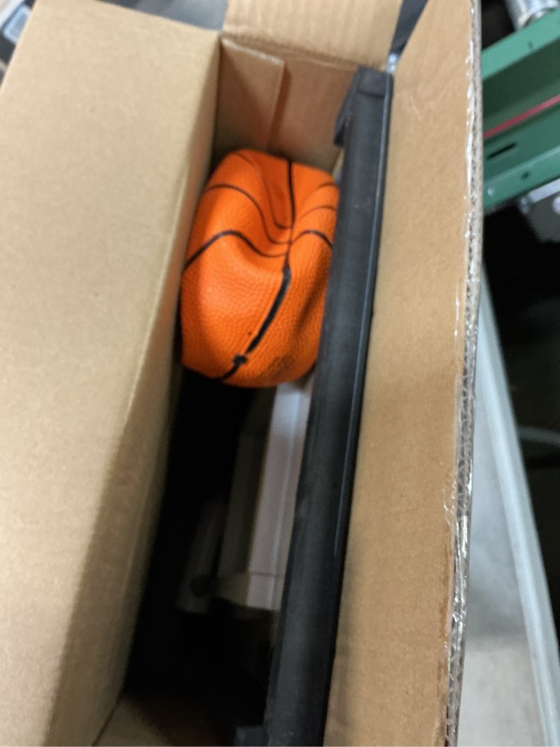 Condition photo showing As Is for Franklin Sports Mini Basketball Hoops-Indoor Over The Door Mini Hoop+Basketball Sets-Perfect Accessory for Bedroom+Office 17.75" x 12" Black/Gray - 17.75" x 12"