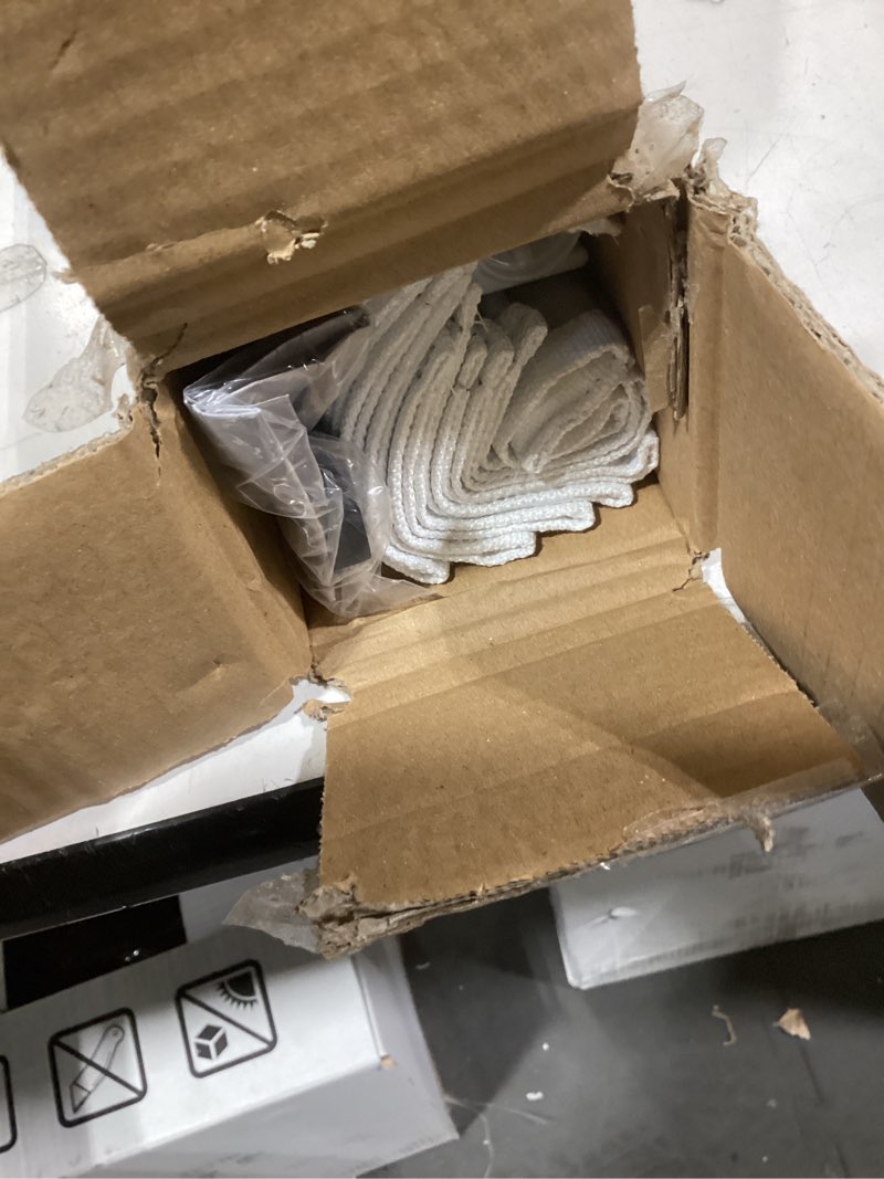 Condition photo showing Good Condition for no Drill Cordless Roman Shades for Windows, 28" W × 64" H - 100% Blackout - Linen - Mist White 100% Blackout - Linen - White 28" W × 64" H