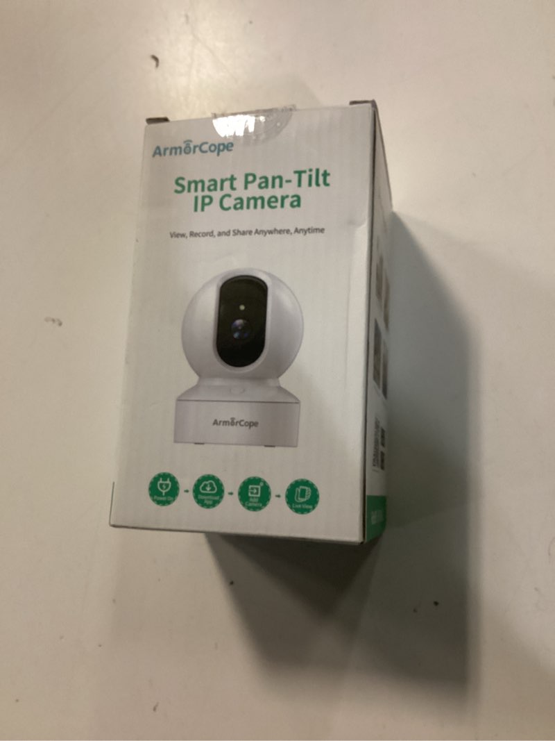 Condition photo showing New/Like New for pet camera, 2k hd dog camera with phone app, 360° pan/tilt view puppy cam, one click call for baby monitor, magivpix night vision,motion tracking alarm with cloud/local sd,home indoor security cam 1 pack
