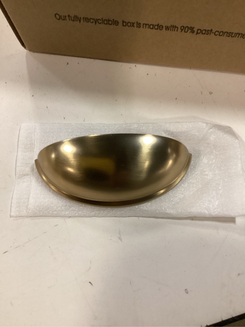 Condition photo showing New/Like New for Ravinte 20 Pack 3" Drawer Pulls Champagne Bronze Cabinet Cup Pulls Kitchen Hardware Cabinet Handles Drawer Handles Knobs 3 inch Hole Center 20 Champagne Bronze