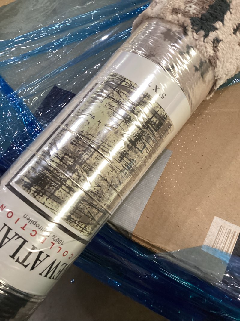 New atlanta collection beige white 150x213d