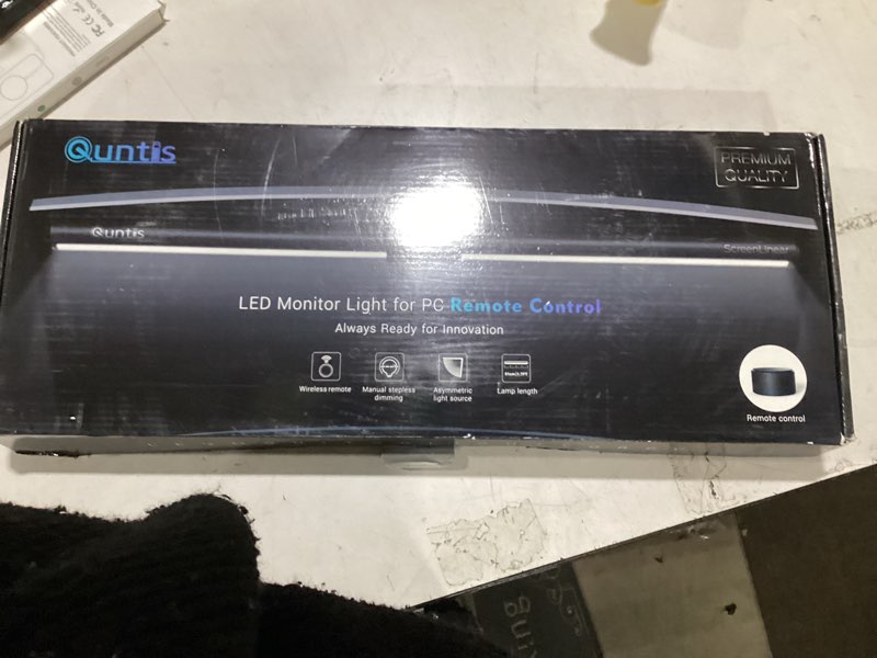 Condition photo showing Good Condition for quntis monitor light bar pro+ with remote control, fit for curved/flat monitor, eye-care usb computer lamp dimmable screen light bar with auto-dimming, no glare home office gaming desk lamp screenlinear pro+