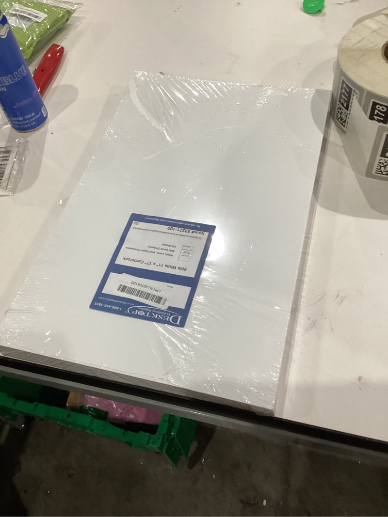 11" x 17" Cardstock Sheets for Inkjet or Laser Printers - 80lb Cover Matte Finish White - Tabloid Size Perfect for Flyers, Menu's, Posters, Covers - 100 Sheets